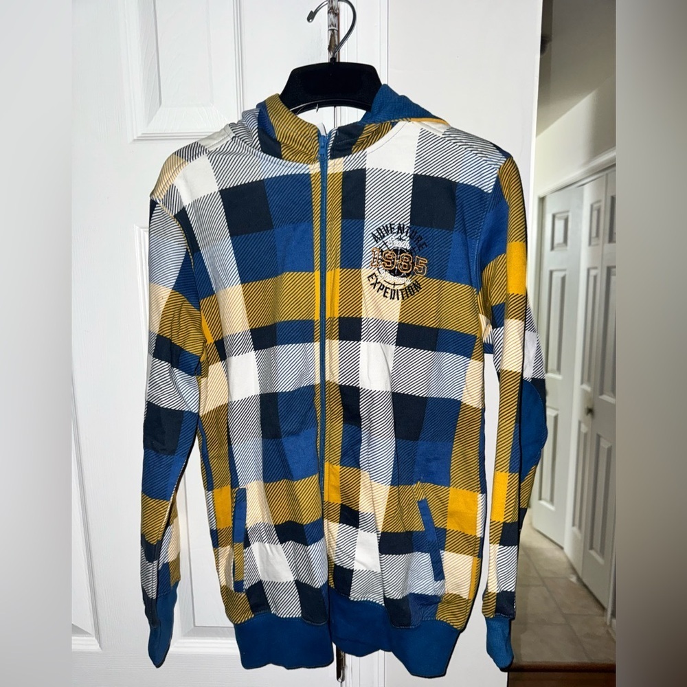 Yigga 1985 Expedition Plaid Zip-Up Hoodie - Size 158/164 (US Youth 12-14) Youth - Picture 2 of 11